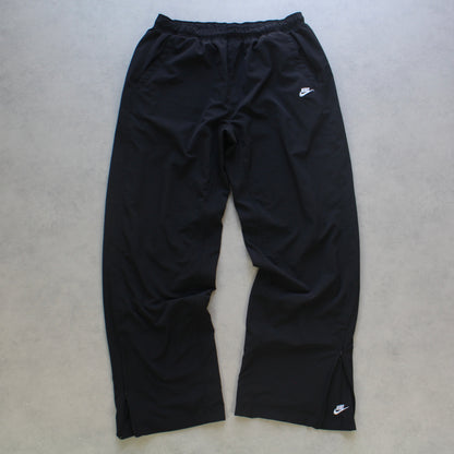 RARE 2000s Baggy Nike Trackpants Grey - (XL)