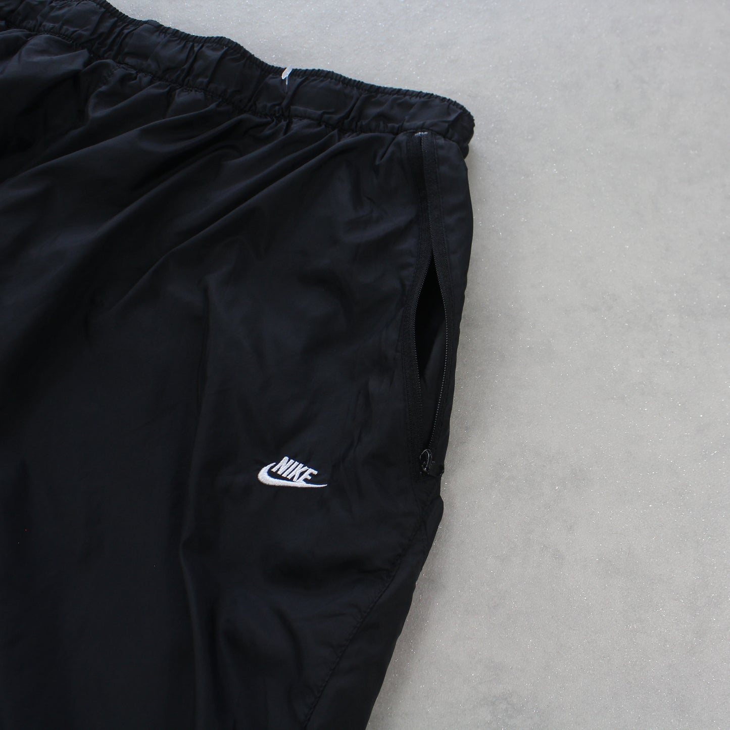 RARE 2000s Baggy Nike Trackpants Black - (L)