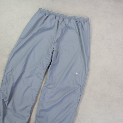 RARE 00s Baggy Nike Trackpants Grey - (L)