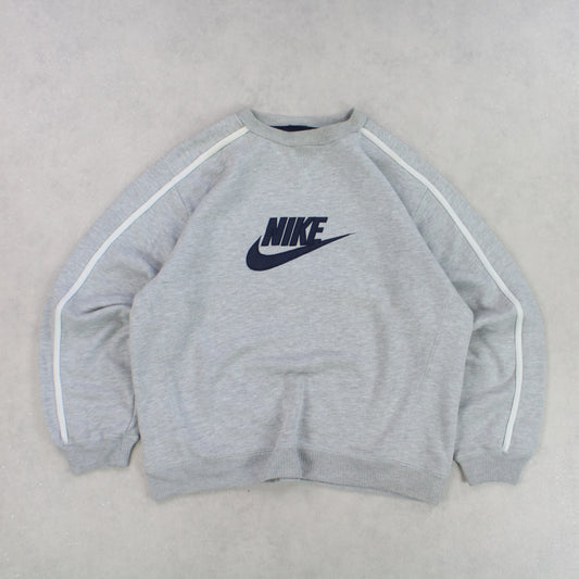 RARE 00s Nike Sweatshirt Grey - (L)