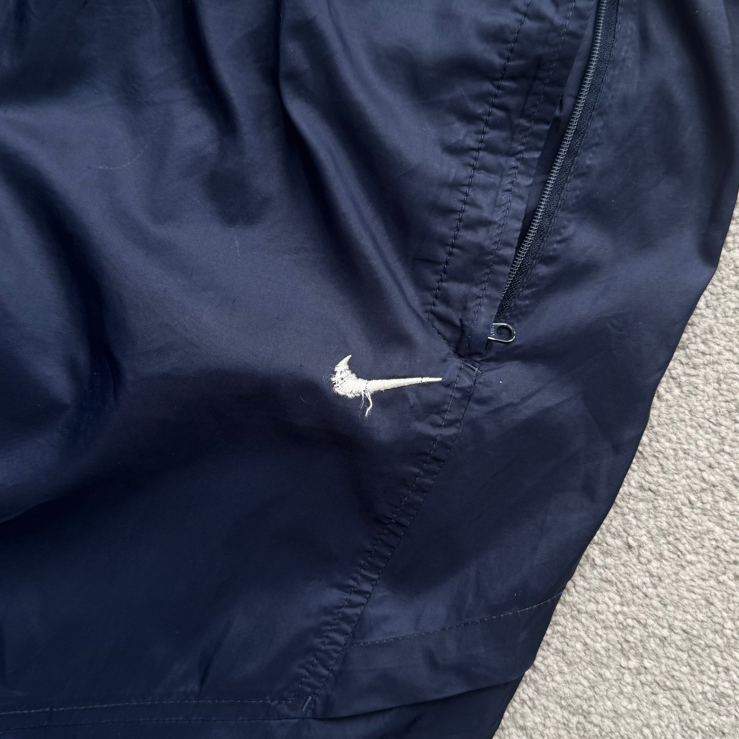 RARE 2000s Nike Trackpants Navy - (L)