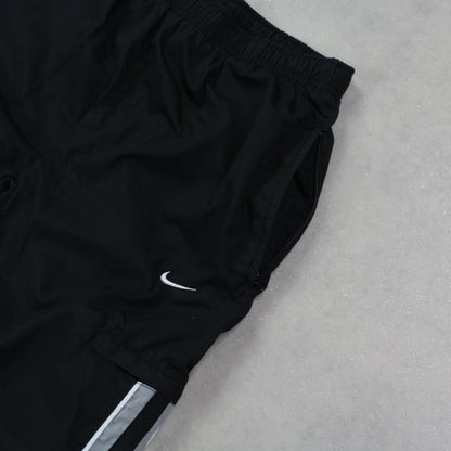 RARE 2000s Nike Baggy Trackpants Black - (L)