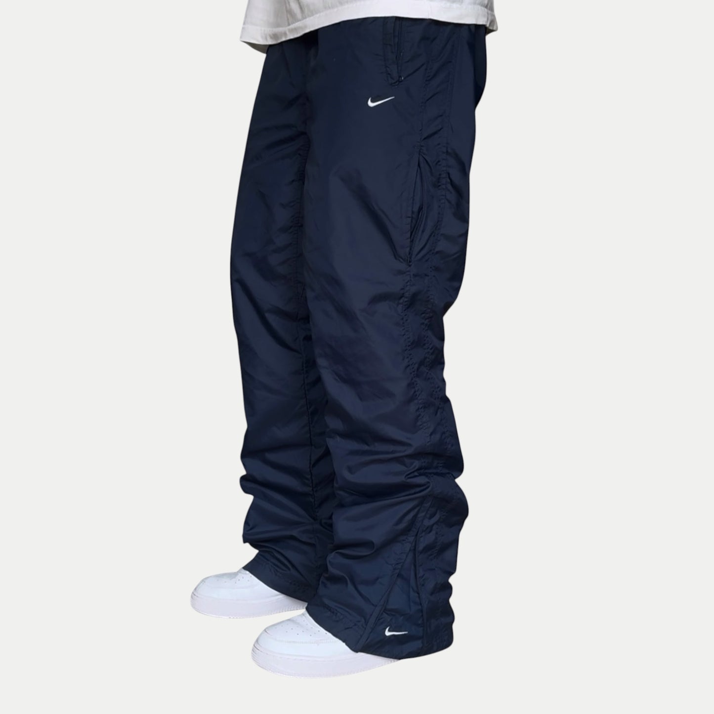 RARE 2000s Nike Trackpants Navy - (S)