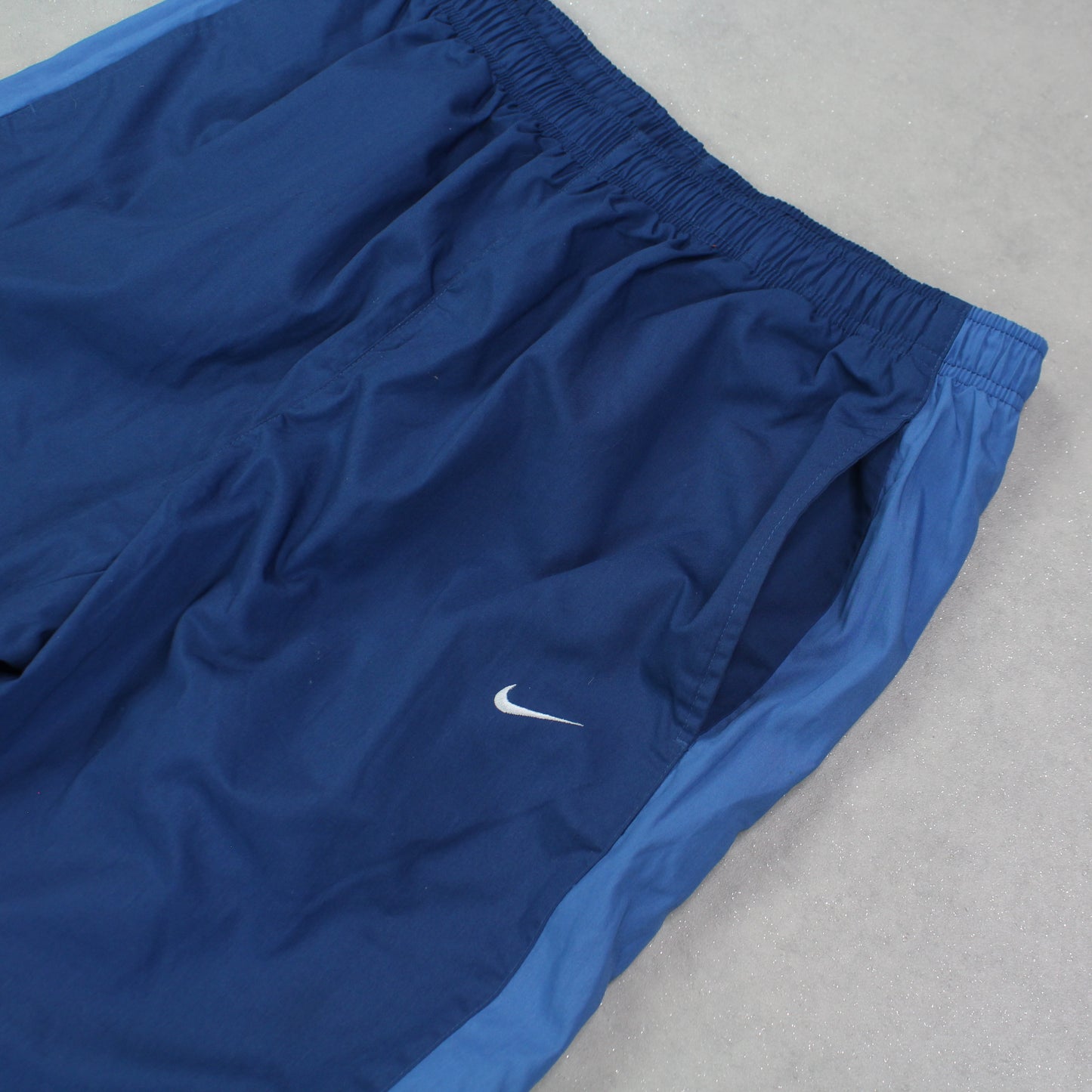 RARE 00s Baggy Nike Trackpants Blue - (L)