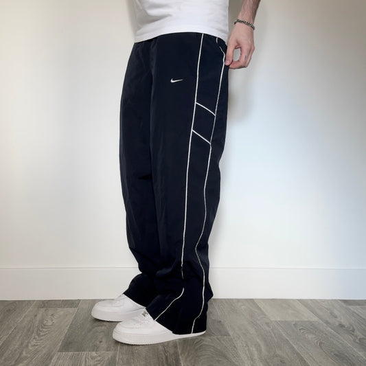 RARE 2000s Baggy Nike Trackpants Navy - (L)