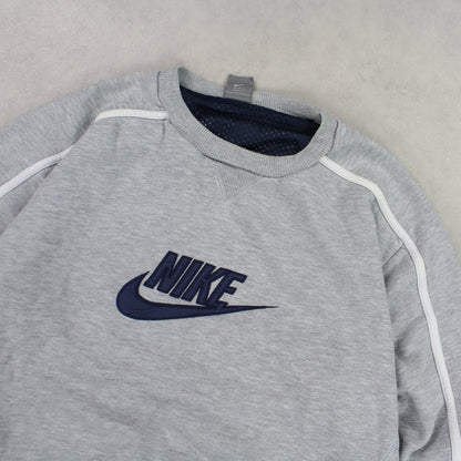 RARE 00s Nike Sweatshirt Grey - (L)