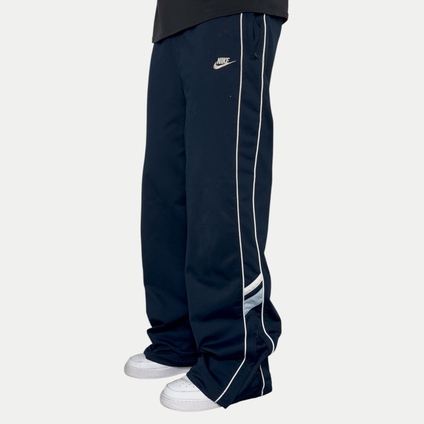 2000s Baggy Nike Trackpants Navy - (XL)