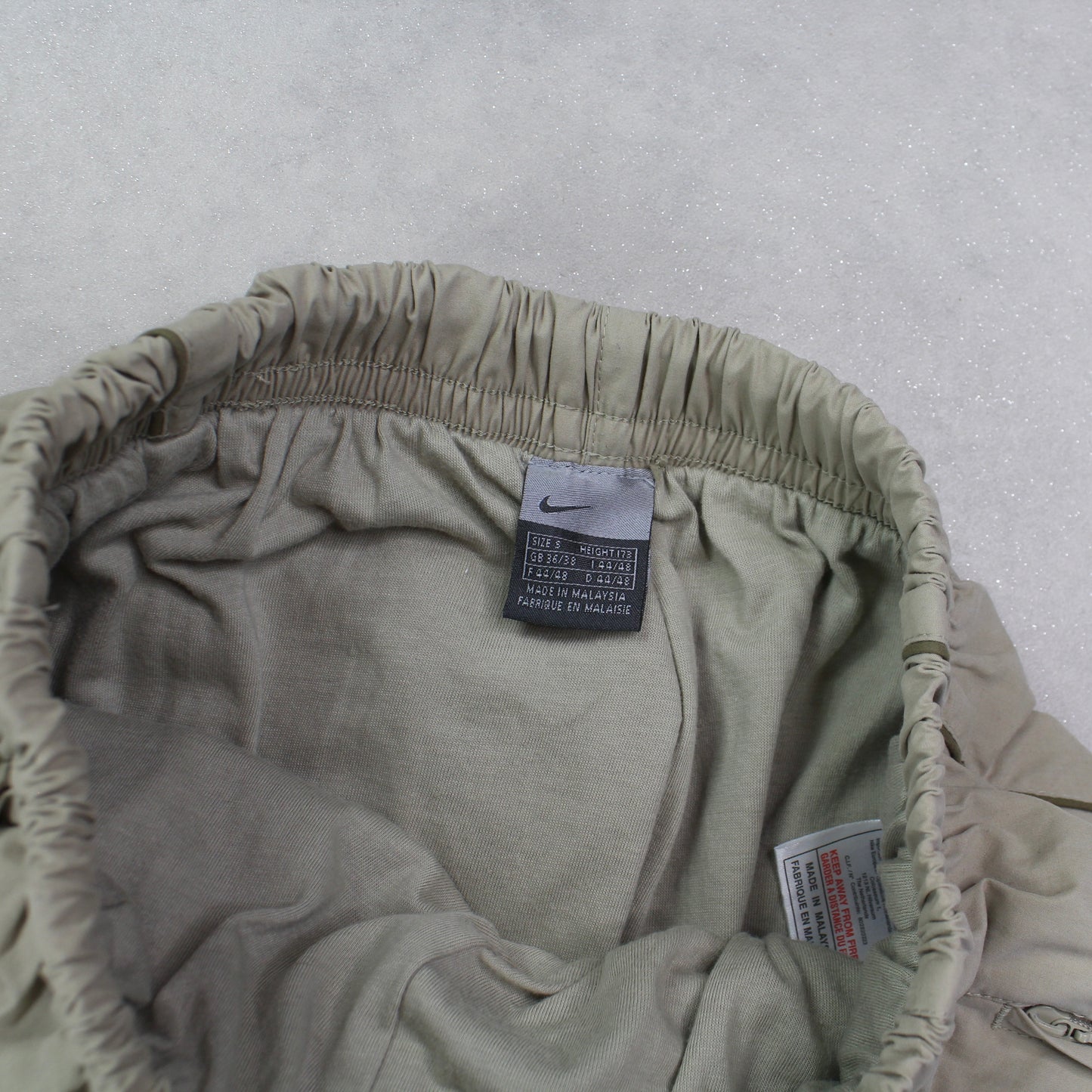 RARE 00s Nike Trackpants Beige - (S)