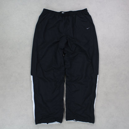 RARE 00s Nike Trackpants Black - (XL)