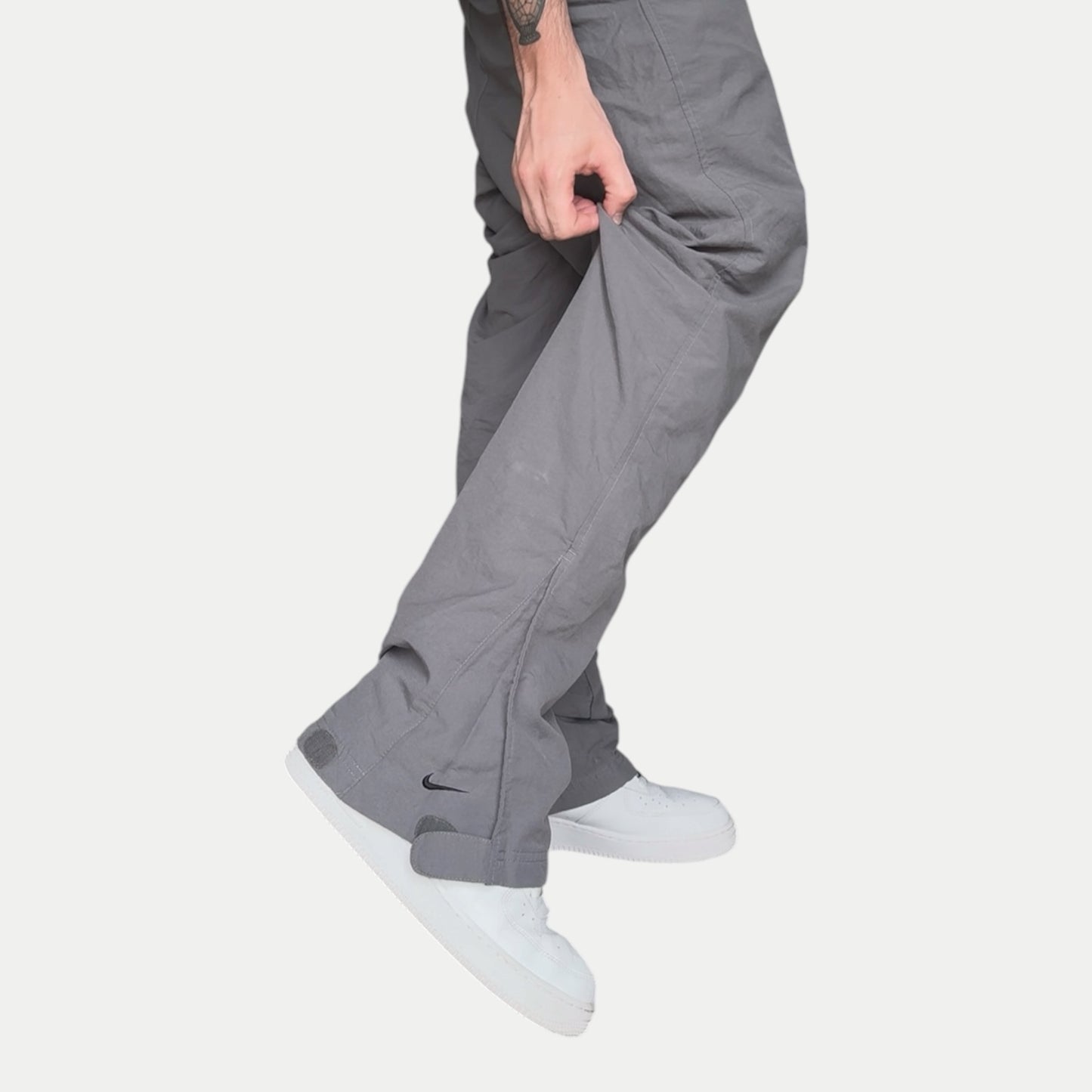 RARE 2000s Nike Trackpants Grey - (M)