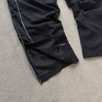 RARE 2000s Baggy Nike Trackpants Black - (L/XL)