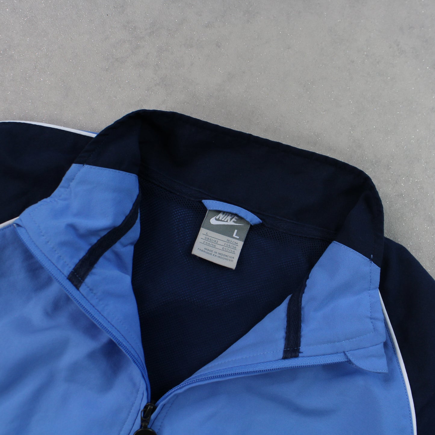 RARE 00s Nike Track Jacket Blue - (M)