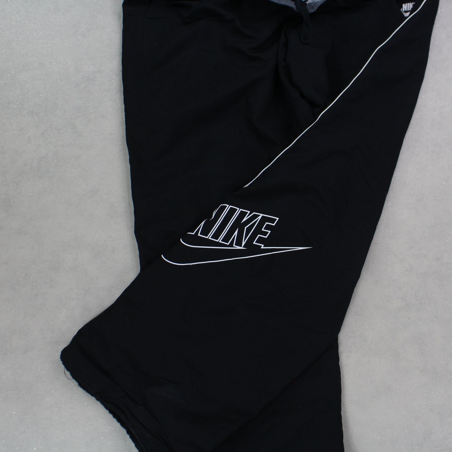 RARE 00s Baggy Nike Trackpants Black - (XL)