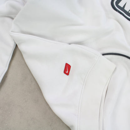 SUPER RARE 00s Nike Hoodie White - (L)