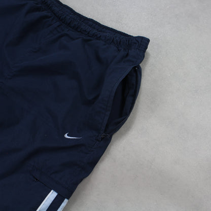 RARE 2000s Nike Trackpants Navy - (L)