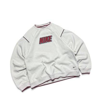 SUPER RARE 2000s Nike Sweatshirt Cream - (S)