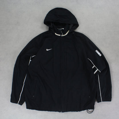 RARE 2000s Nike Track Jacket Black - (L)
