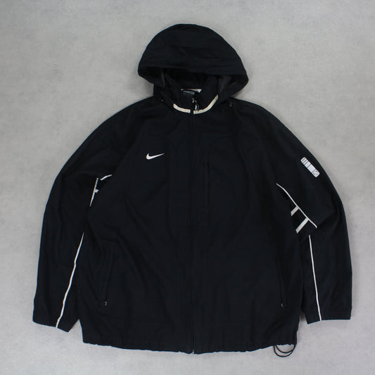 RARE 2000s Nike Track Jacket Black - (L)
