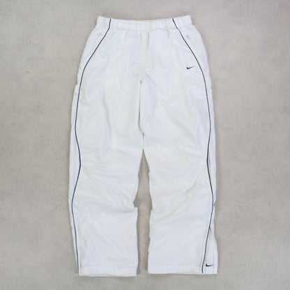 SUPER RARE 00s Nike Trackpants White - (M)
