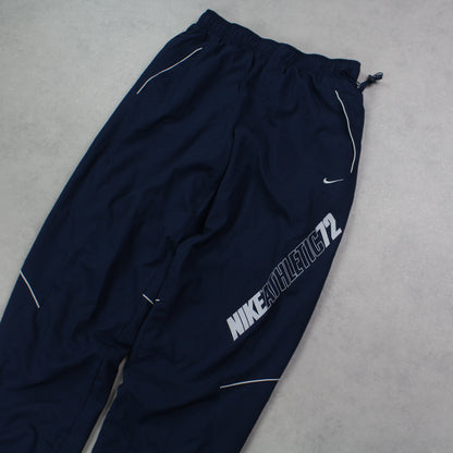 RARE 00s Nike 72 Trackpants Navy - (S)