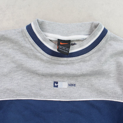 RARE Vintage 90s Nike Sweatshirt Navy - (S)