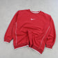 RARE Vintage 00s Nike Swoosh Sweatshirt Red - (XL)