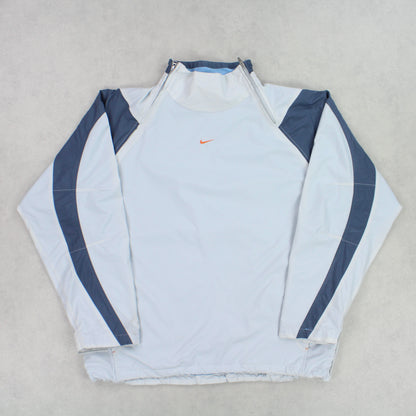 SUPER RARE 00s Nike Air Max Anorak Jacket Blue - (XXL)