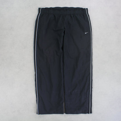 RARE 00s Nike Trackpants Black - (XL)