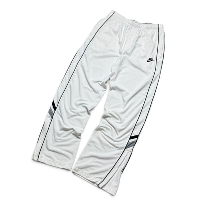 RARE 2000s Nike Trackpants White - (L)