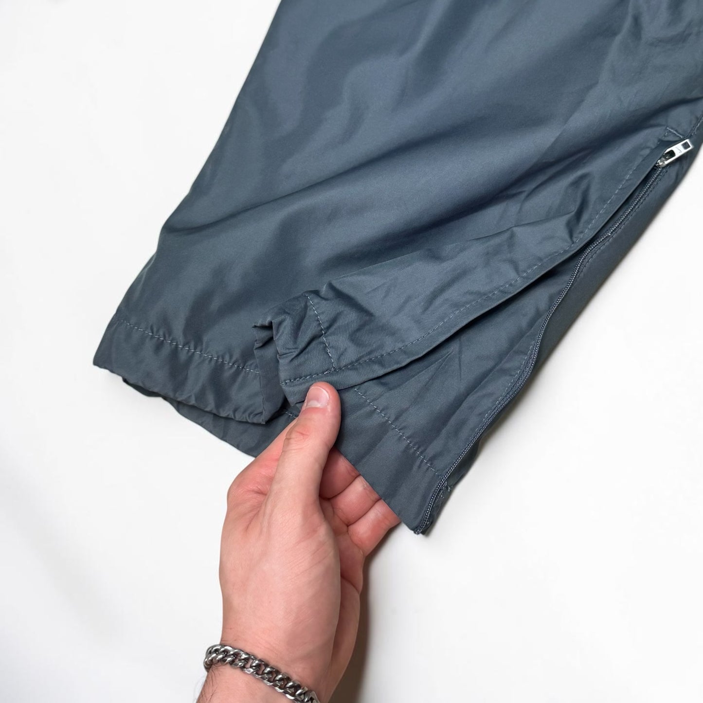 RARE 2000s Nike Trackpants Grey - (L)