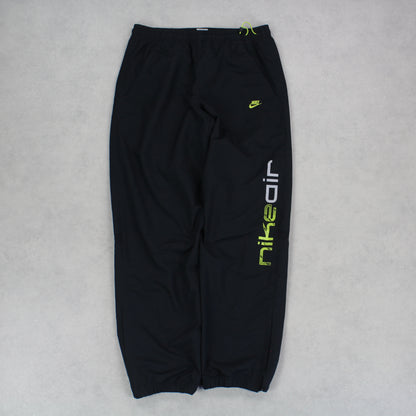 RARE Vintage 00s Nike Air Trackpants Black - (M)