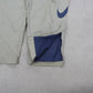 RARE 90s Nike Trackpants Cream - (XL)