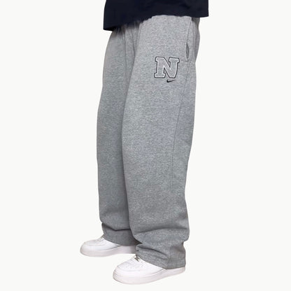SUPER RARE 2000s Wide Leg Nike Joggers Grey - (L)