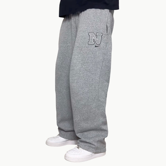 SUPER RARE 2000s Wide Leg Nike Joggers Grey - (L)