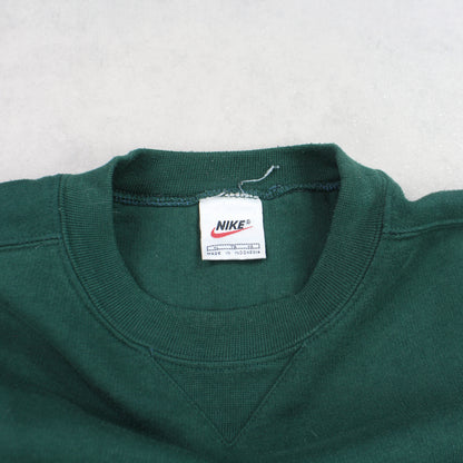 VERY RARE Vintage 1990s Nike Spell Out Sweatshirt Green - (L)