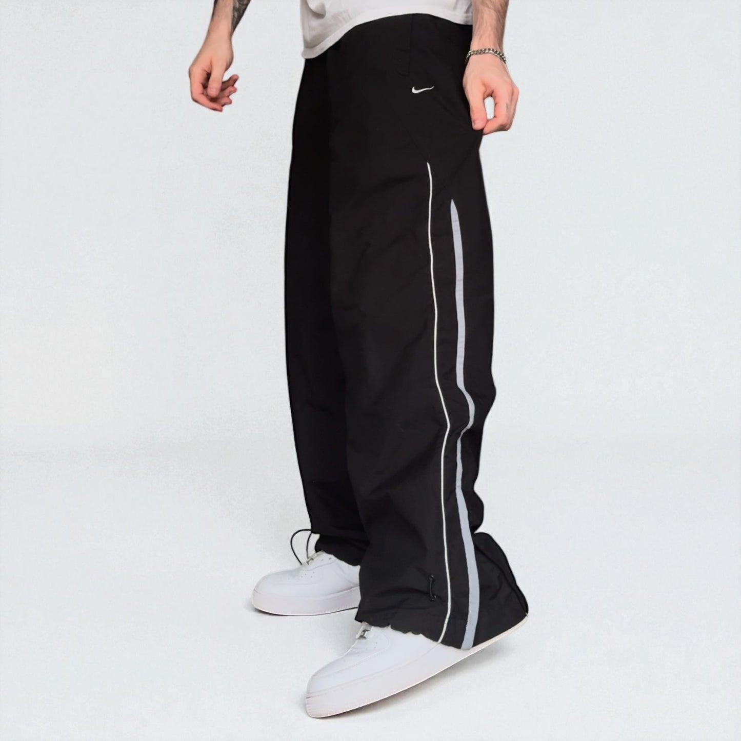 RARE 2000s Nike Trackpants Black - (L)