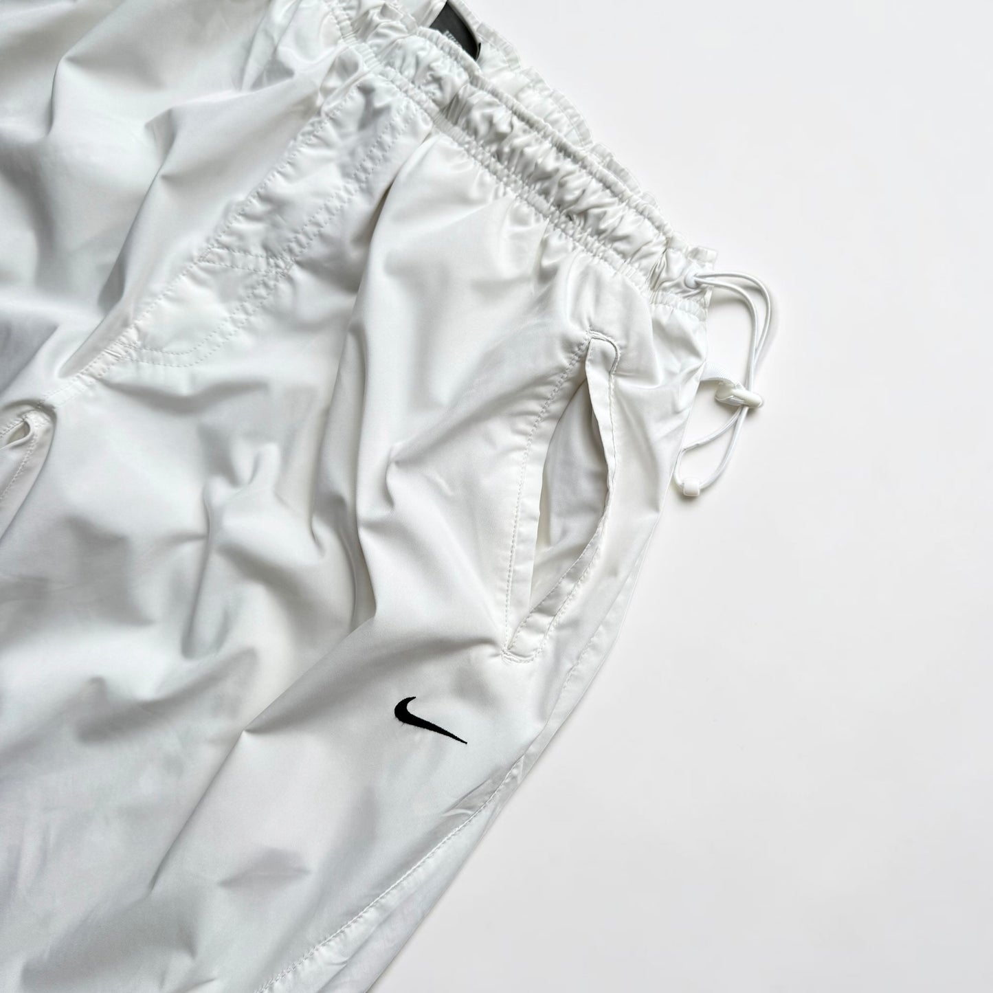 RARE 2000s Baggy Nike Trackpants White *PREMIUM* - (XL)