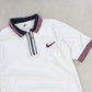 RARE 90s Nike Polo Shirt White - (M)