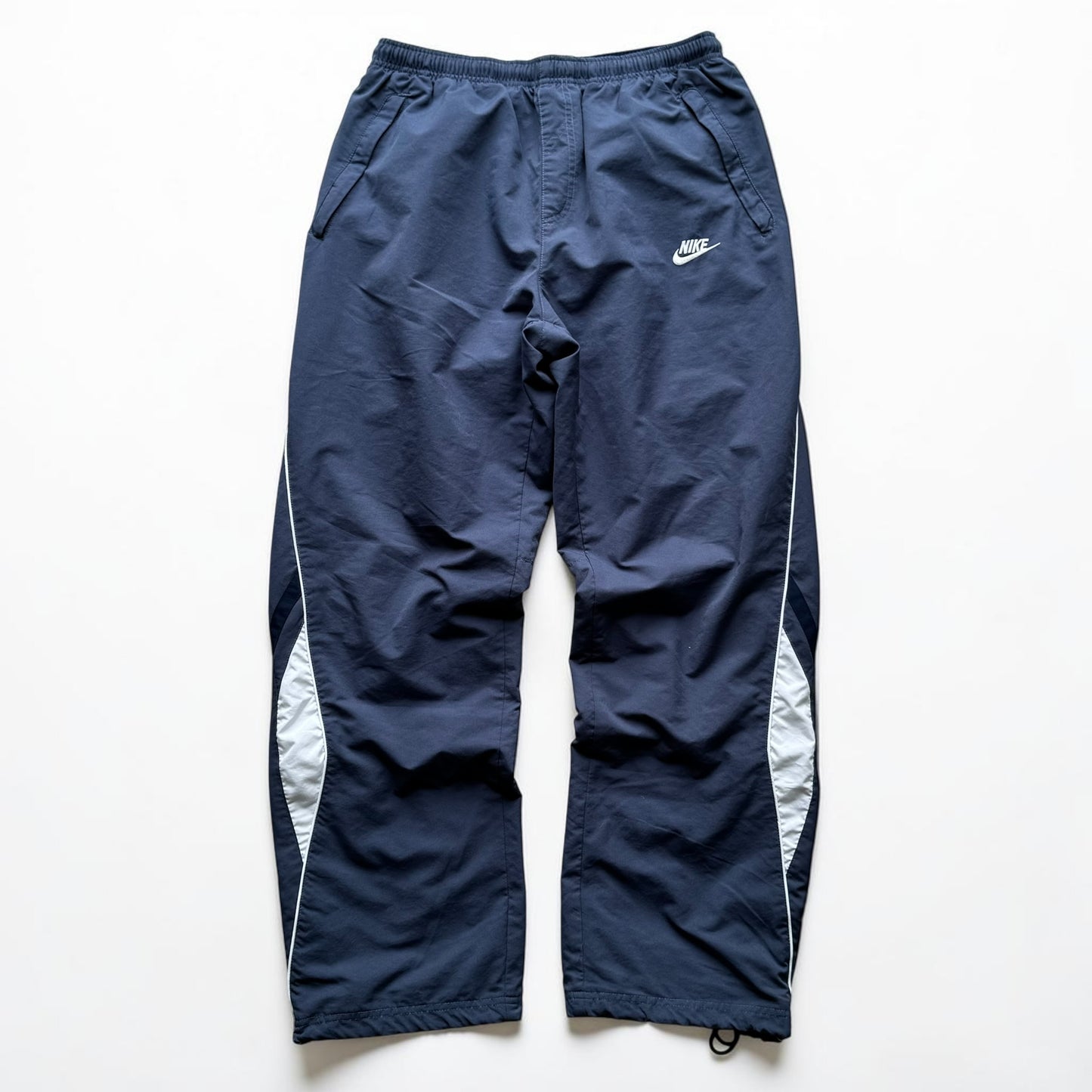 RARE 2000s Baggy Nike Trackpants Blue - (M)