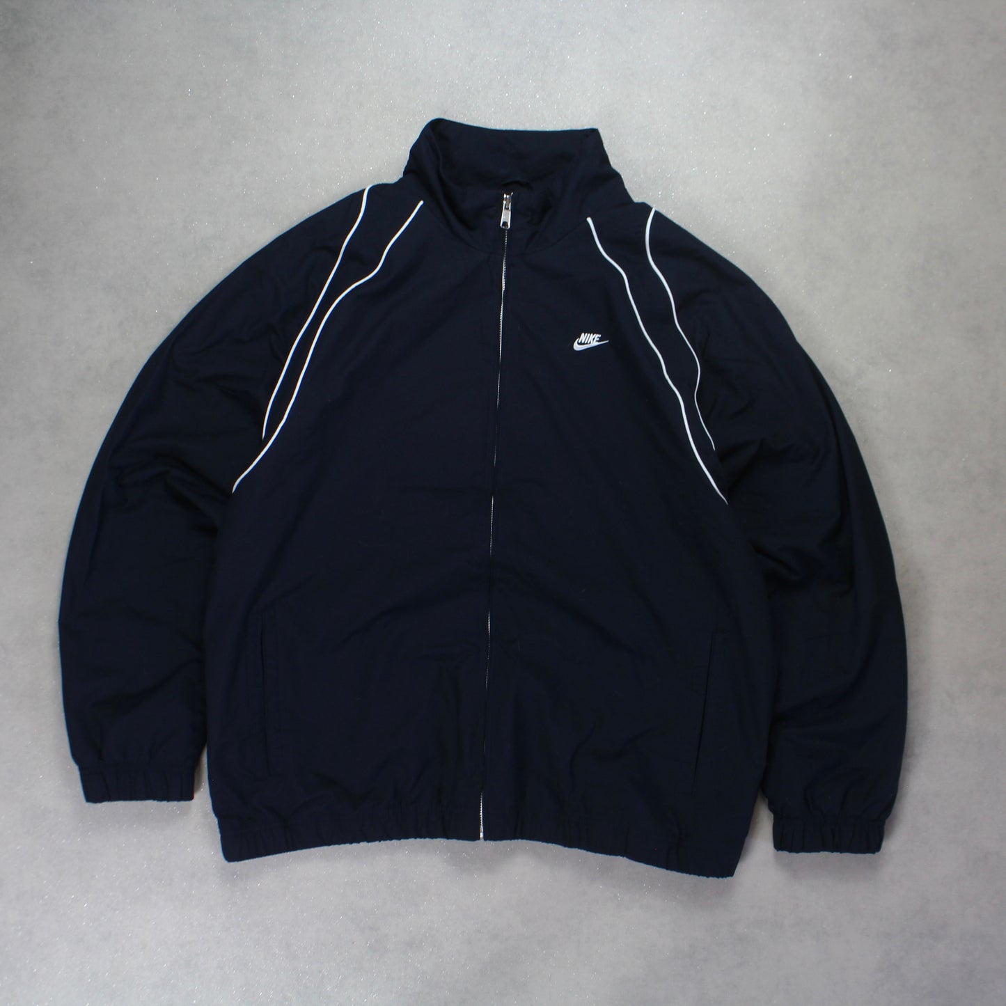 RARE 2000s Nike Track Jacket Navy - (L)
