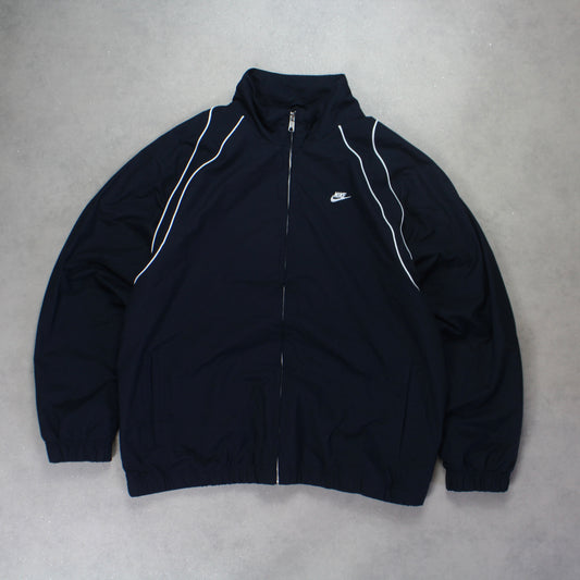 RARE 2000s Nike Track Jacket Navy - (L)