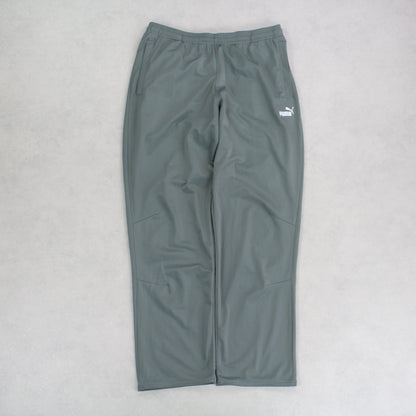 90s Puma Trackpants Green - (L)