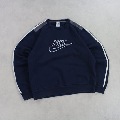 RARE 00s Nike Sweatshirt Navy - (S)