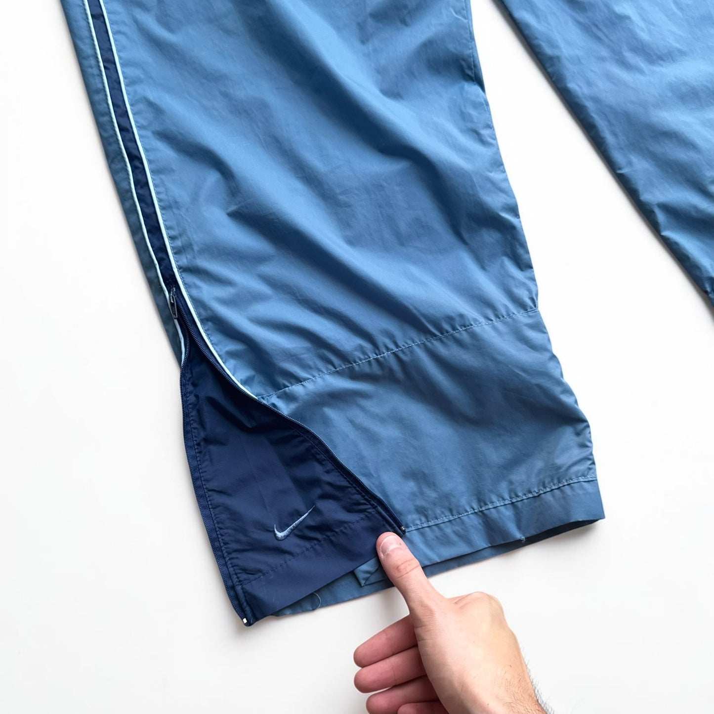 RARE 2000s Baggy Nike Trackpants Blue *PREMIUM* - (L)
