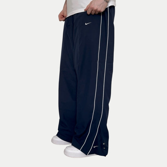 RARE 2000s Baggy Nike Trackpants Navy - (M)