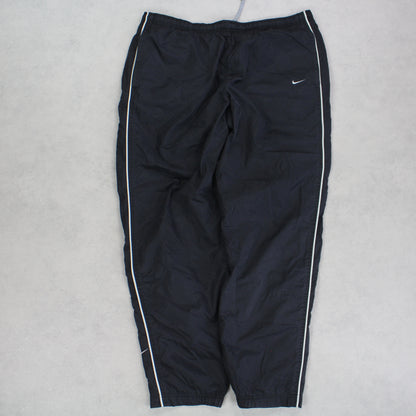 RARE Vintage 00s Nike Trackpants Black - (XXL)