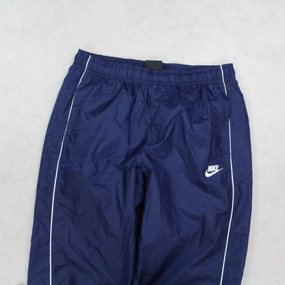 RARE Nike Cuffed Trackpants Navy - (M)