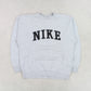 RARE Vintage 1990s Nike Spell Out Sweatshirt Grey - (S)