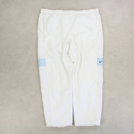 SUPER RARE 00s Nike Trackpants White - (XL)