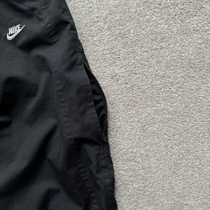 RARE 2000s Baggy Nike Trackpants Black - (XL)